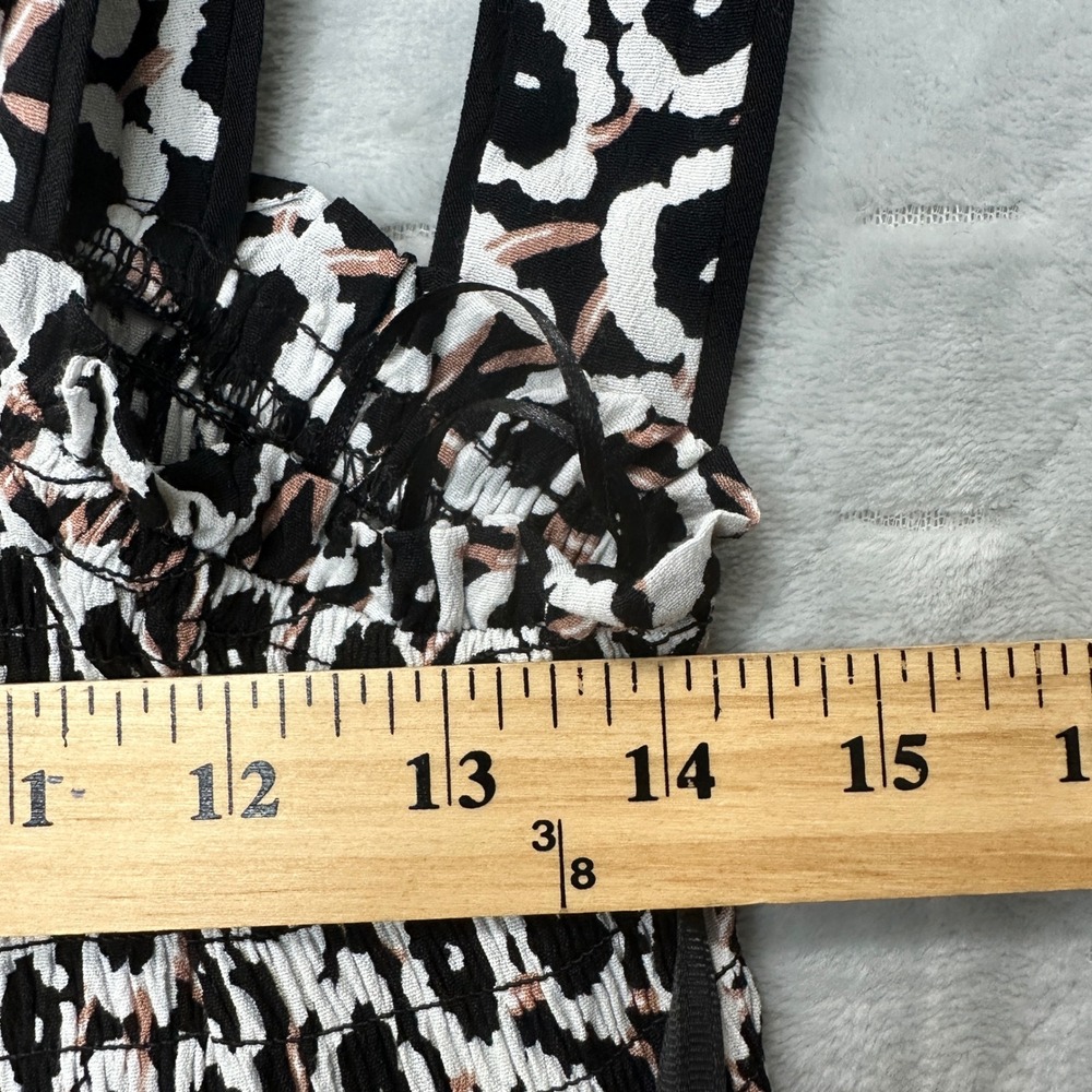Diane von Furstenberg Women Dress Brown Floral M Boho Coastal Cottagecore Resort - Picture 7 of 8